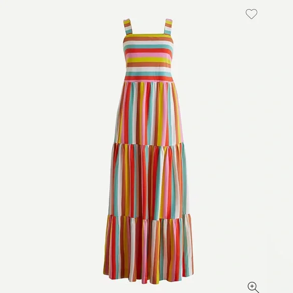 J. Crew Multicolor Striped Maxi Dress - Picture 2 of 11